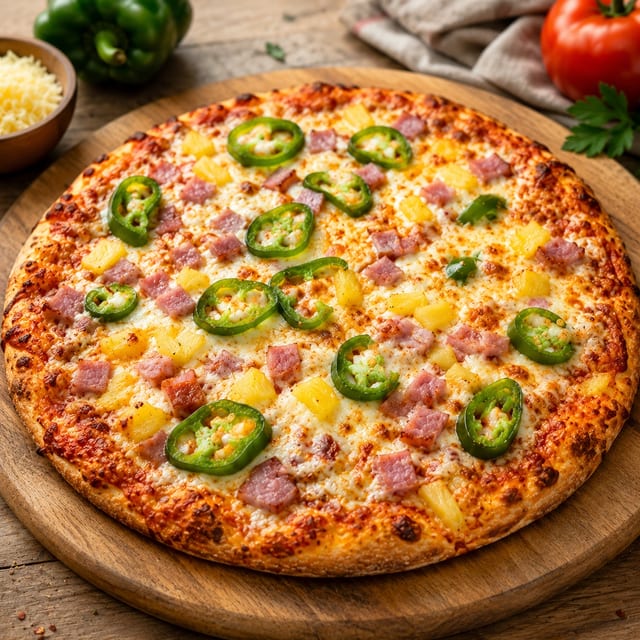 Angry Hawaiian Pizza.