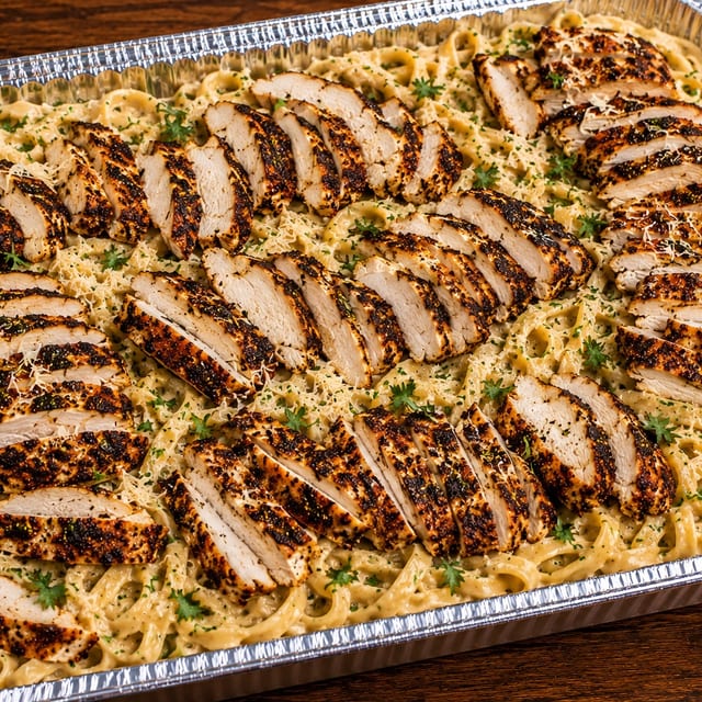 Blacken Chicken Alfredo.