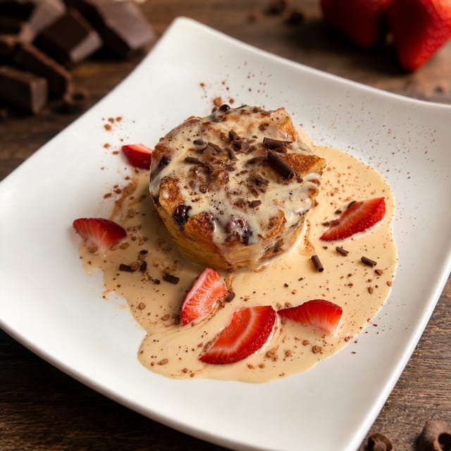 Espresso Mascarpone Bread Pudding.
