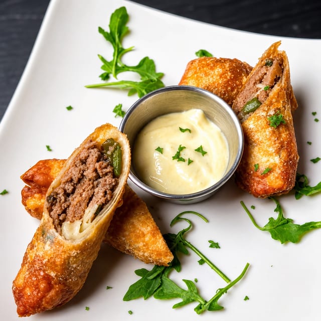 Philly Cheese Steak Eggrolls (2).